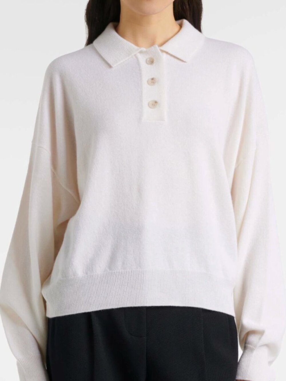 Jardin des Orangers Wool and cashmere polo sweater